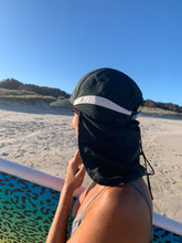 Load image into Gallery viewer, surf hat for gurls. womens surf water hat. shade at morion dark green hat